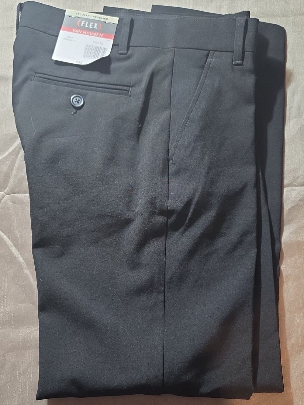 Van Heusen Black Flex Dress Pants